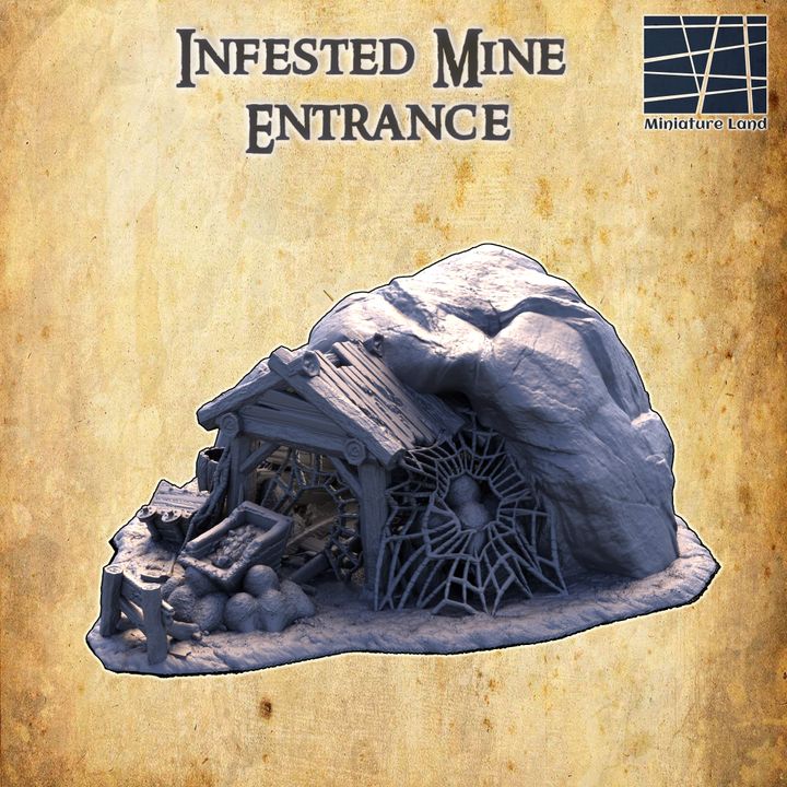 Infested Mine Entrance - Tabletop Terrain - 28 MM image