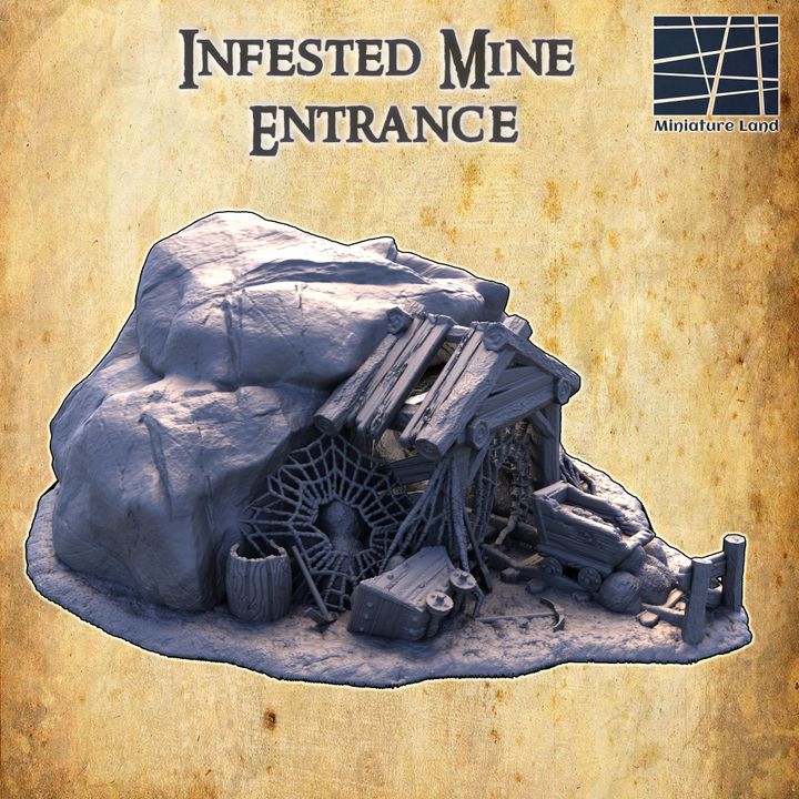 Infested Mine Entrance - Tabletop Terrain - 28 MM image