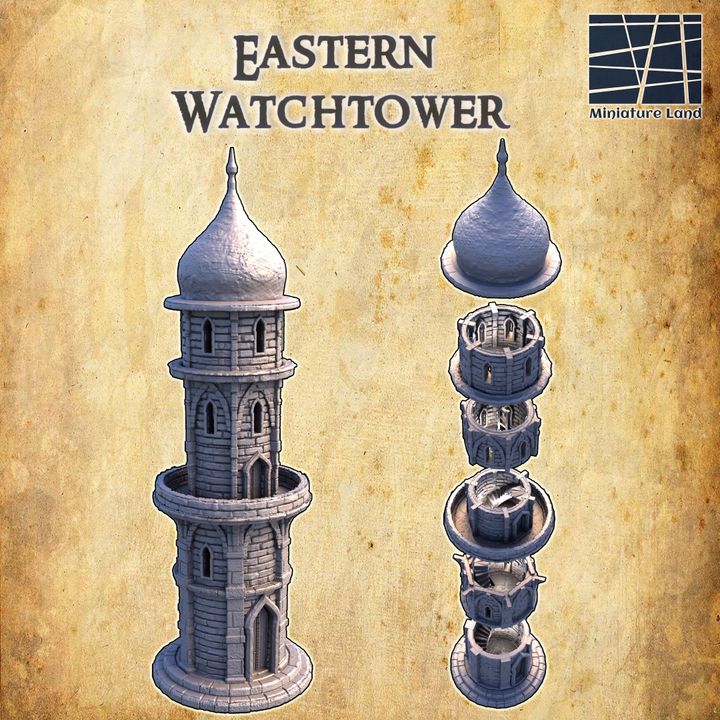 Eastern Watchtower - Tabletop Terrain - 28 MM