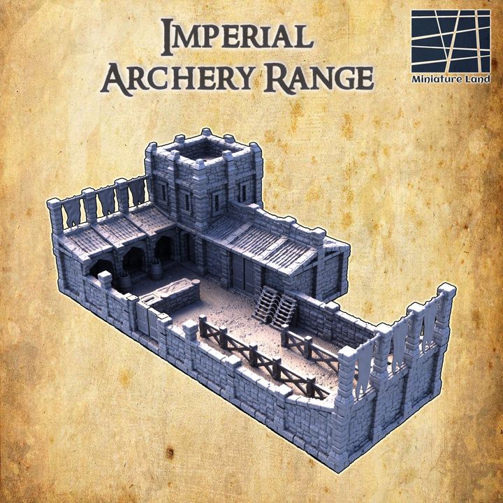 Imperial Archery Range - Tabletop Terrain - 28 MM
