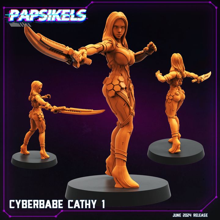 3D Printable JUNE 2024 TRIBES - CYBERPUNK RELEASE by