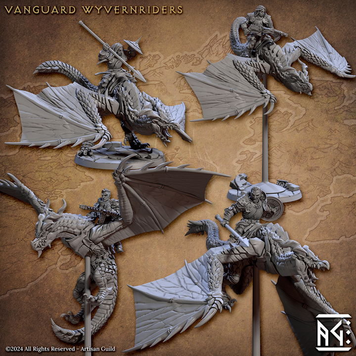 3D Printable Vanguard Fighters Guild (Complete Set - 62) by Artisan Guild