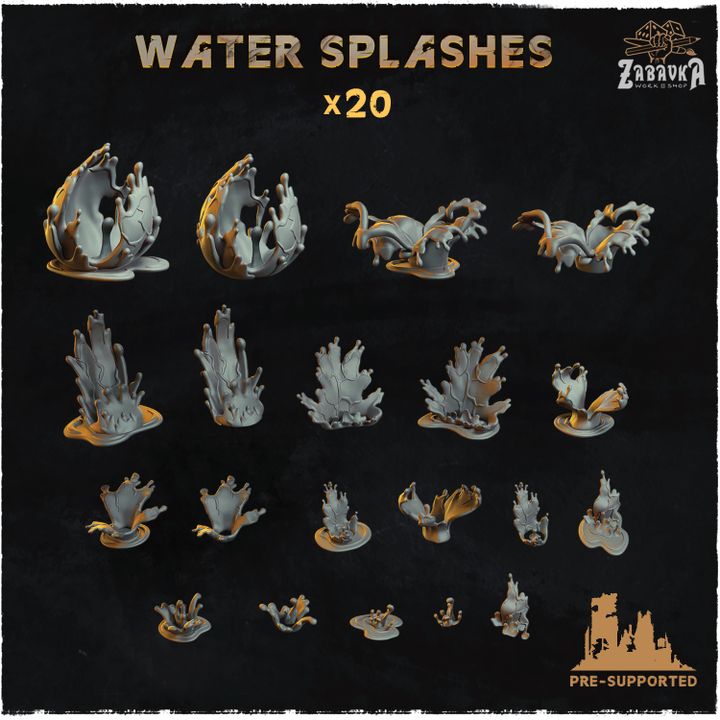 Water splashes - Basing Bits 2.0 image