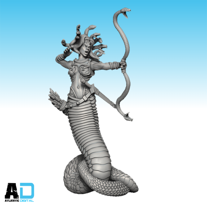 3D Printable Gorgons/Medusa and victims by Wargames Atlantic