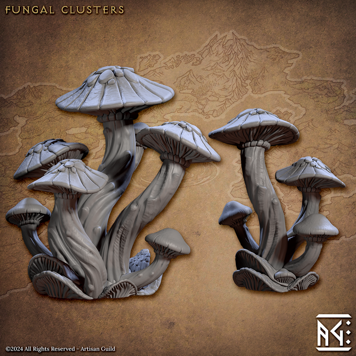 Fungal Clusters - Terrain (Deeproot Lurikeen)