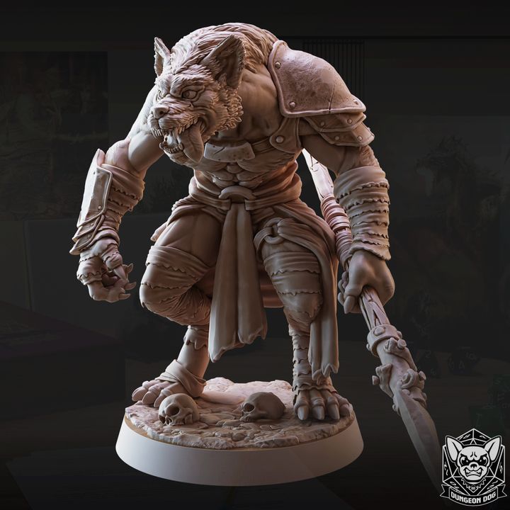 3D Printable Gnoll - A by Dungeon Dog