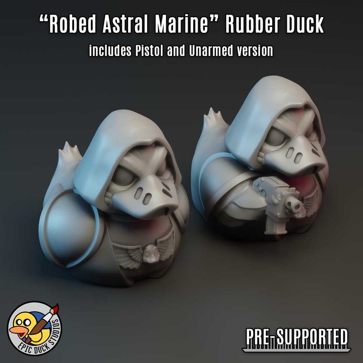 Robed Astral Marine Rubber Duck - Space Warrior Proxy