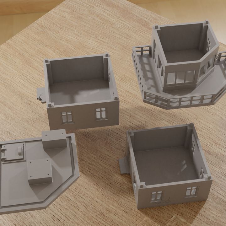 3D Printable Airfield WW2 Control Tower Wargaming Terrain by Patrick ...