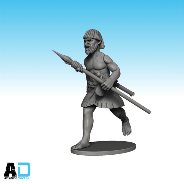 3D Printable Sumerian Nim Skirmishers by Wargames Atlantic