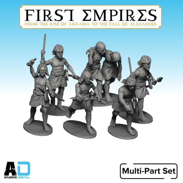 3D Printable Sumerian Nim Skirmishers by Wargames Atlantic