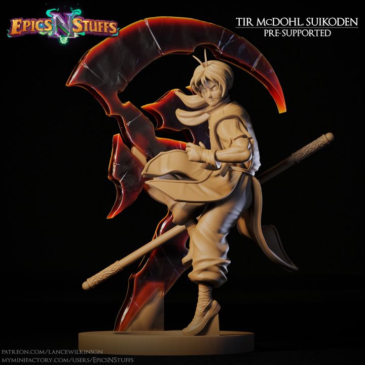 Tir McDohl, Suikoden Statue, Pre-Supported