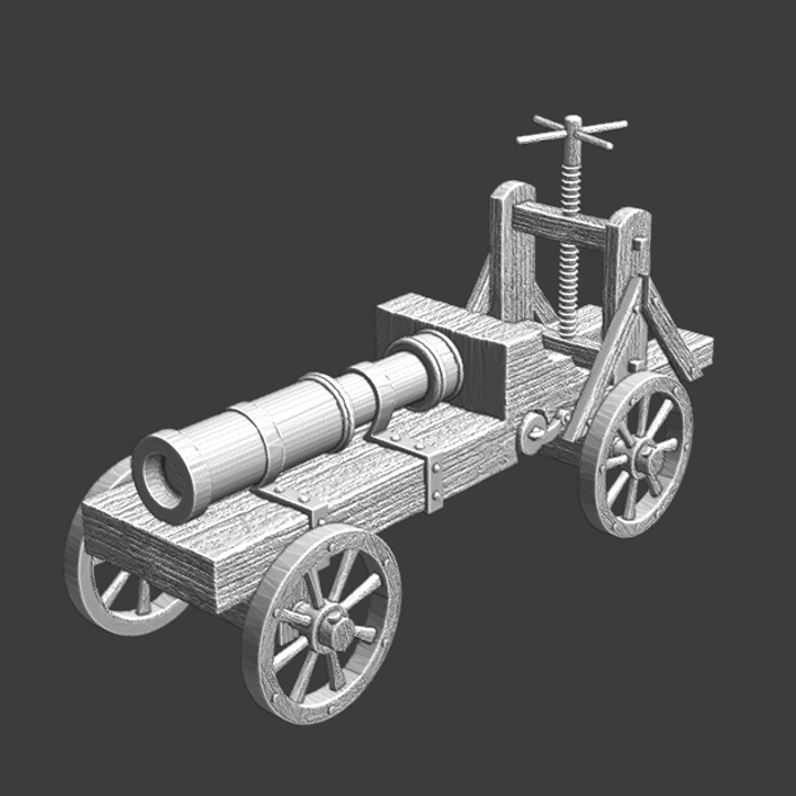 3D Printable Late Medieval Cannon - Wargaming Scenery by Northern ...