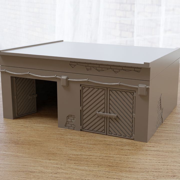 3D Printable Soviet Garage Zona Alfa - Wargaming Terrain by Patrick ...