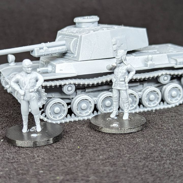 STL PACK - 17 JAPANESE Fighting vehicles of WW2 + 2 Tankmen (VOLUME 2, Scale 1:56) - PERSONAL USE image