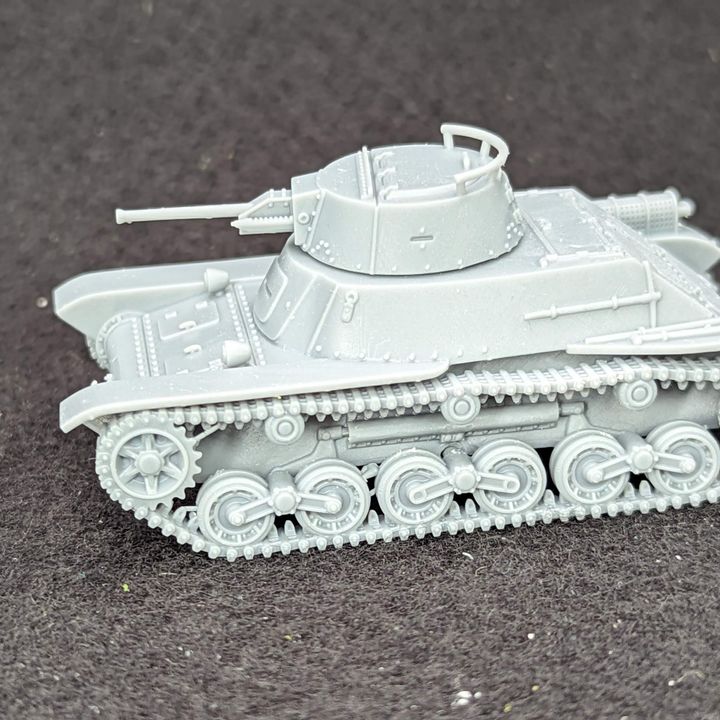 STL PACK - 17 JAPANESE Fighting vehicles of WW2 + 2 Tankmen (VOLUME 2, Scale 1:56) - PERSONAL USE image