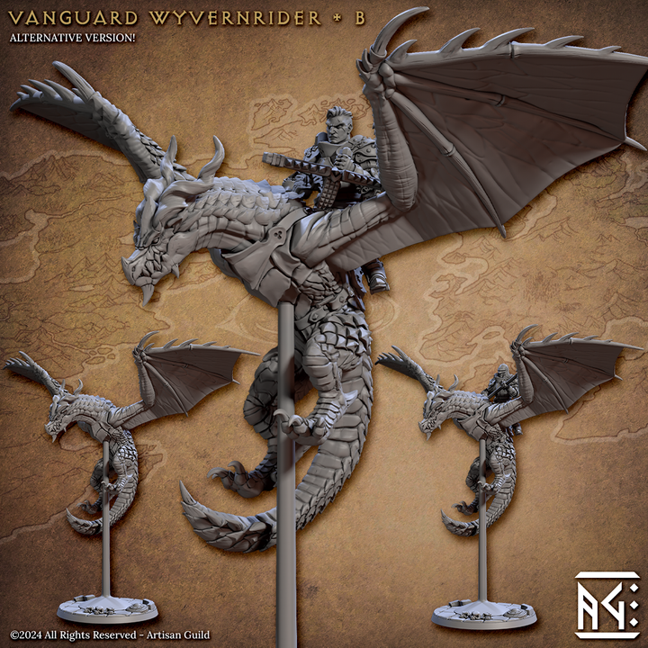 3D Printable Vanguard Wyvern Rider - B (Vanguard Fighters Guild) By ...