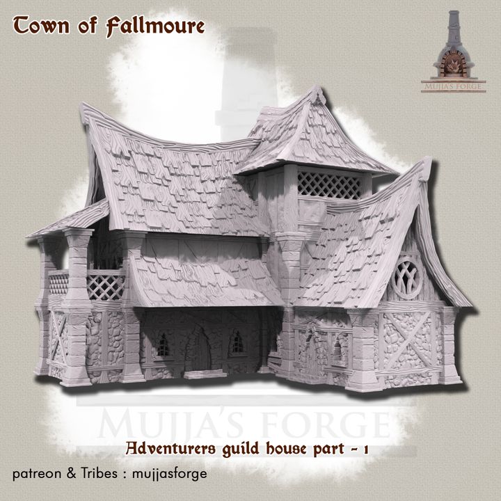 town of Fallmour - Adventurers guild house part - 1