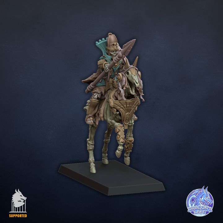 Pharaoh on horse image