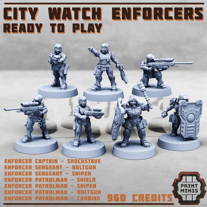 City Watch Enforcers - Ready to Play Gang