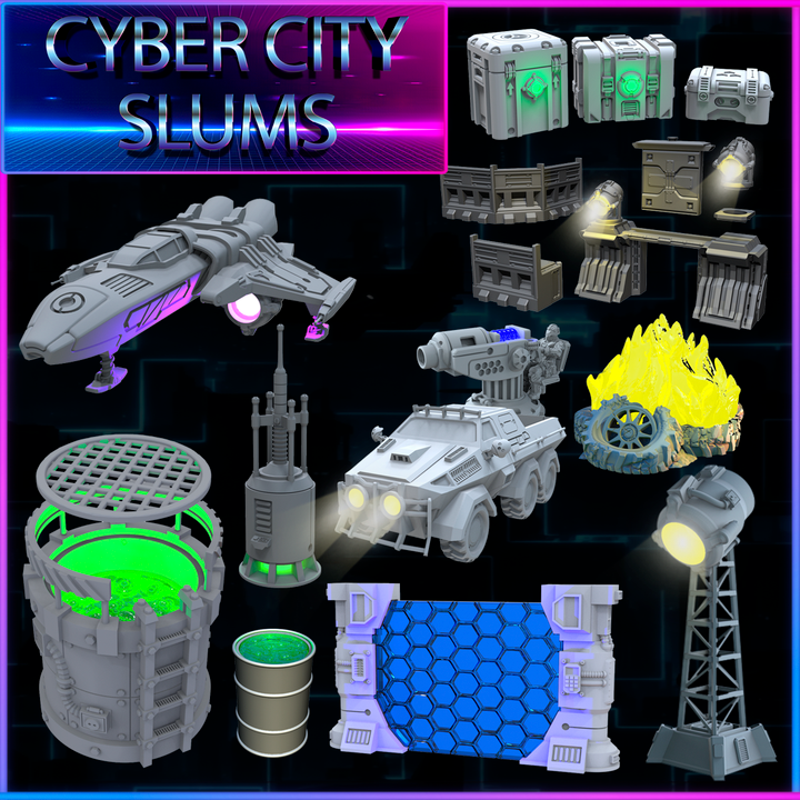 Sci-fi LEDS Vol. 1 - Cyber City Slums Set