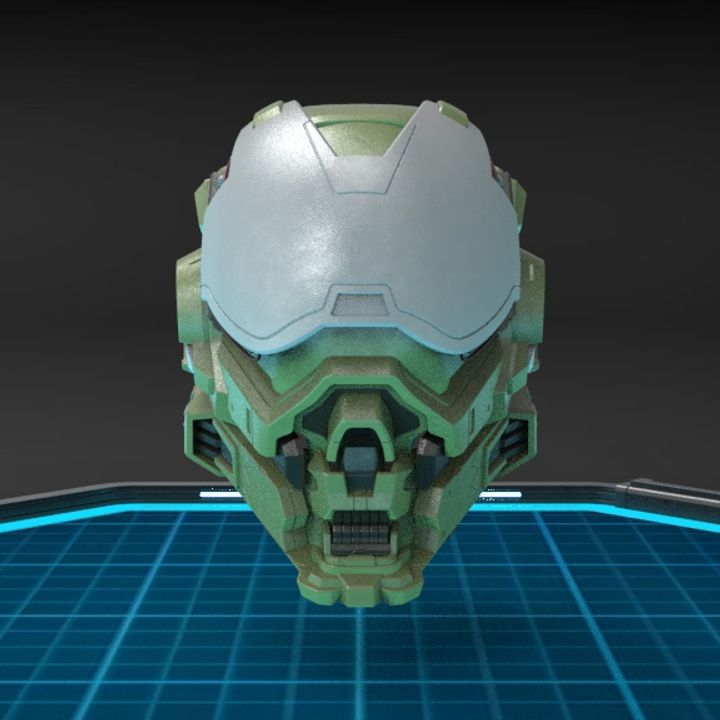 3D Printable Locus Helmet by Aguilar Workshop