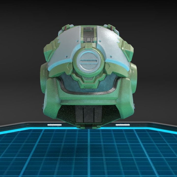 3D Printable Locus Helmet by Aguilar Workshop