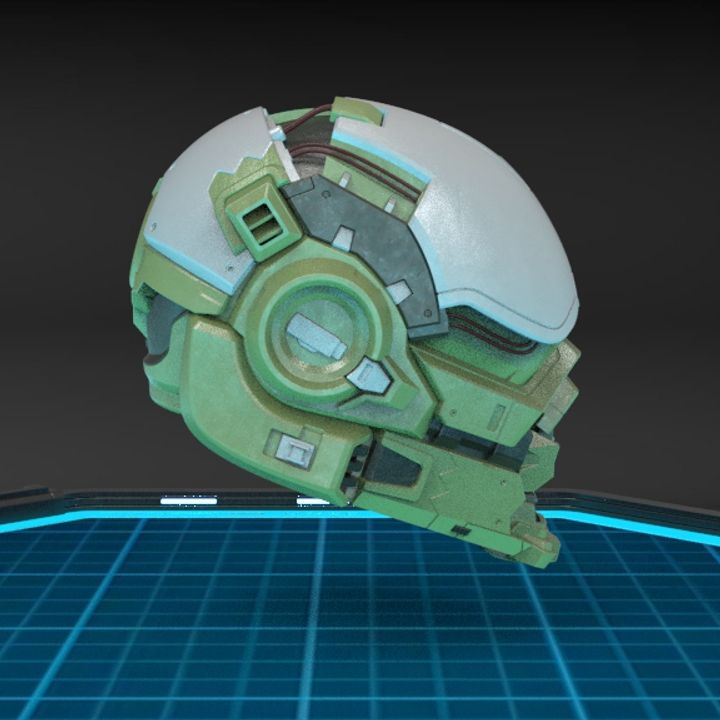 3D Printable Locus Helmet by Aguilar Workshop