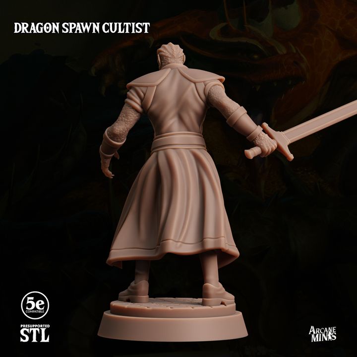 3D Printable Dragon Spawn Cultist 2 By Sordane Publishing