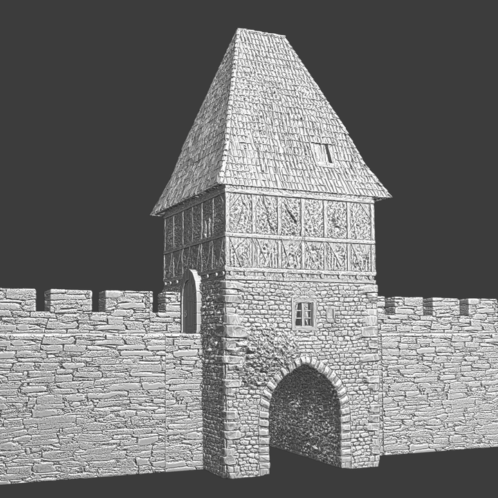 Modular crusader castle model - Old Gate image