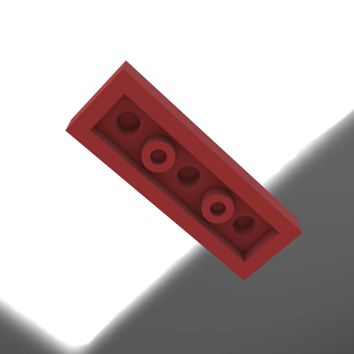 3D Printable LEGO Plate - 1X3 by VLAD-MARIUS