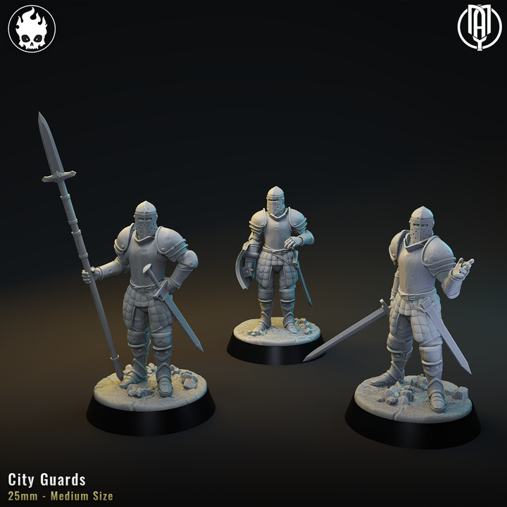 3D Printable City Guards by NPC Forge