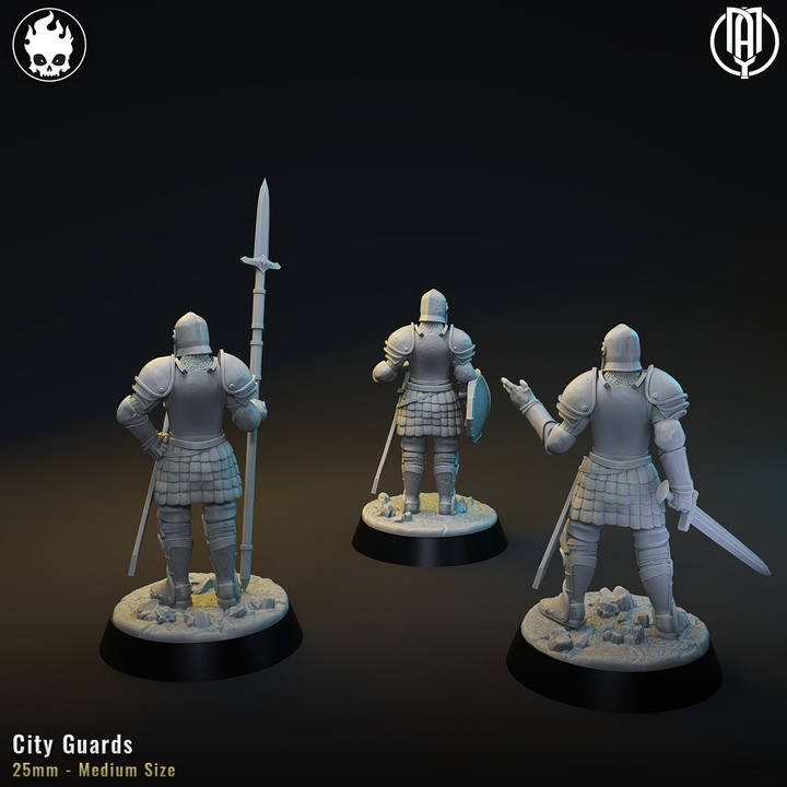 3D Printable City Guards by NPC Forge