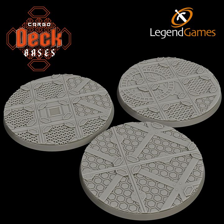 3D Printable LegendGames Complete Deck Bases all our SciFi Deck Bases, past, present and