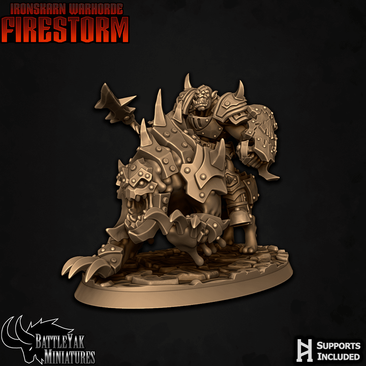 3D Printable Hellhound Rider B by Battle Yak Miniatures