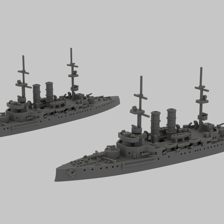 WW2 Norwegian Navy Eidsvold class multiple scales image