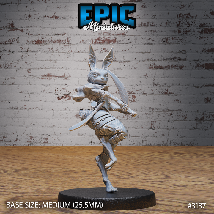 3D Printable Rabbit Folk Warrior / Bunny Warrior / Rodent Tribe / Wild ...