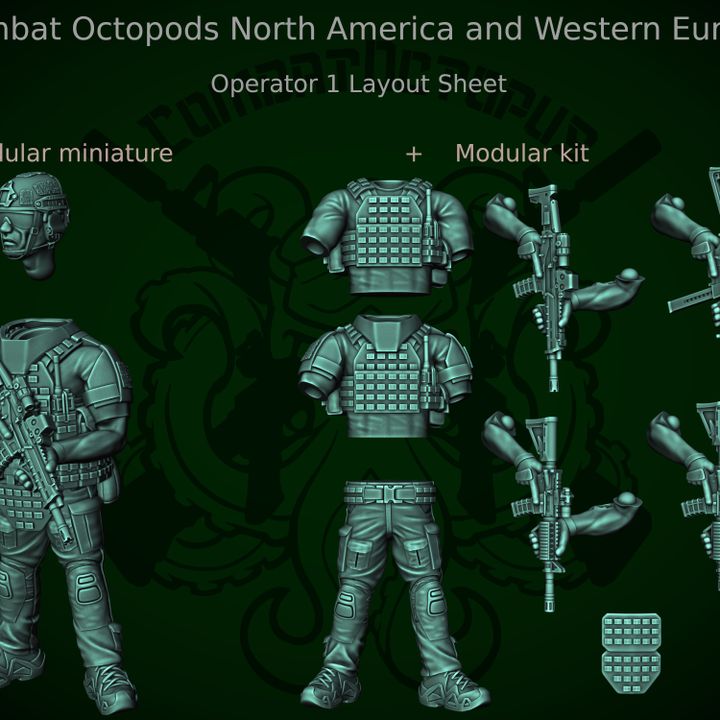 Patreon pack 33 - May 2024 - Combat Octopods NAWE image