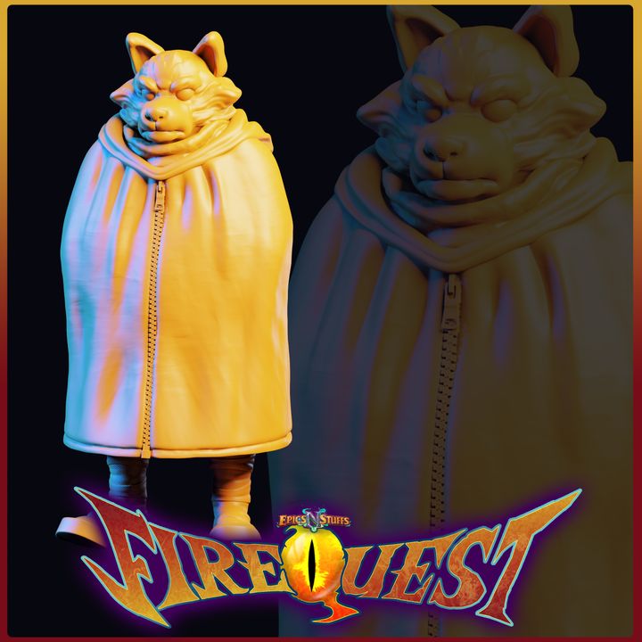 Shady Character 1, Fire Quest Miniature - Pre-Supported image
