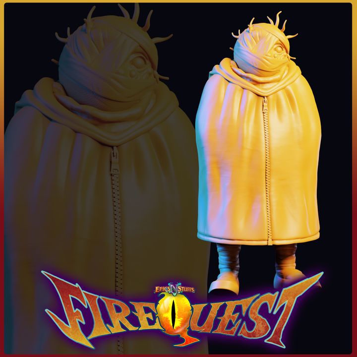 Shady Character 2, Fire Quest Miniature - Pre-Supported image