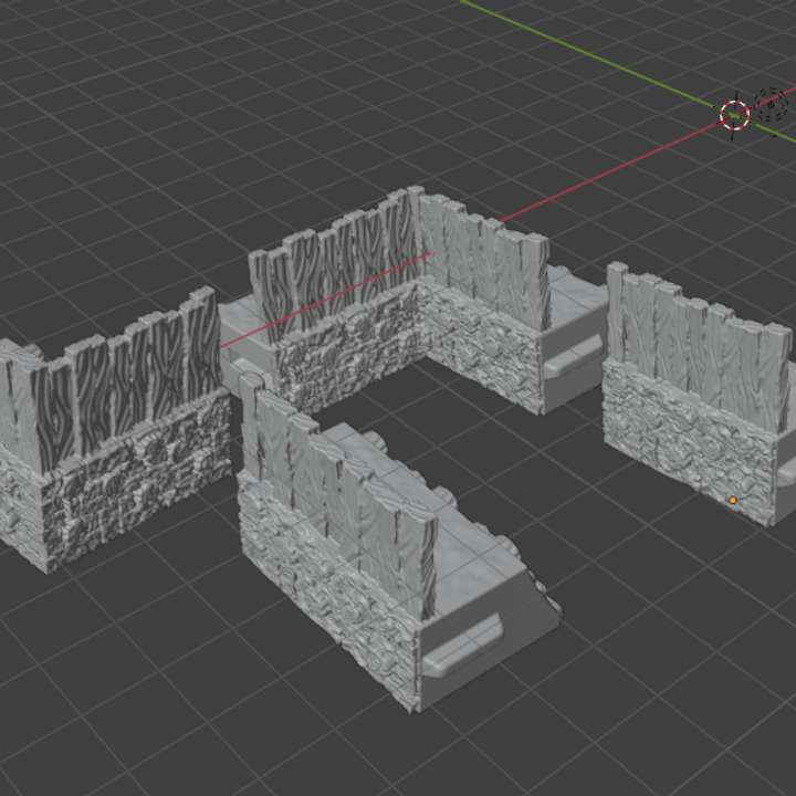 3D Printable Gallic Oppidum Gate & Walls system by ZBB EditionS