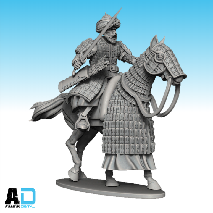 3D Printable Blood Oaths Khurasani Heavy Cavalry by Wargames Atlantic