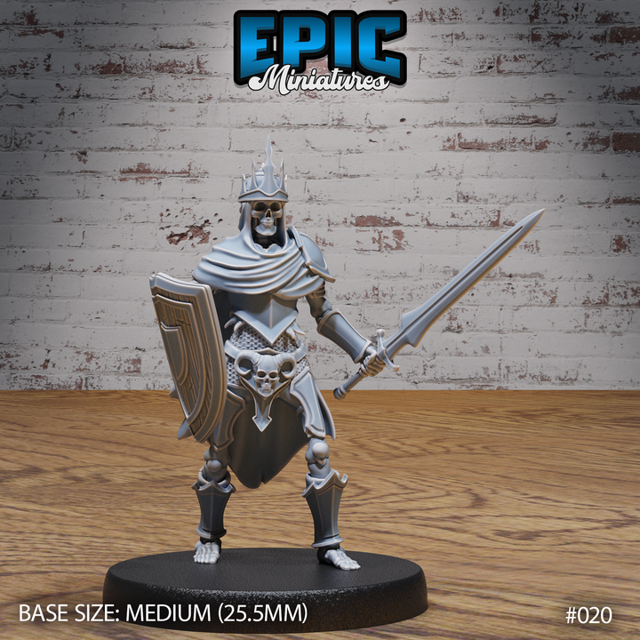 3D Printable Undead Army Pack (65 Models) / Skeleton & Lich Set