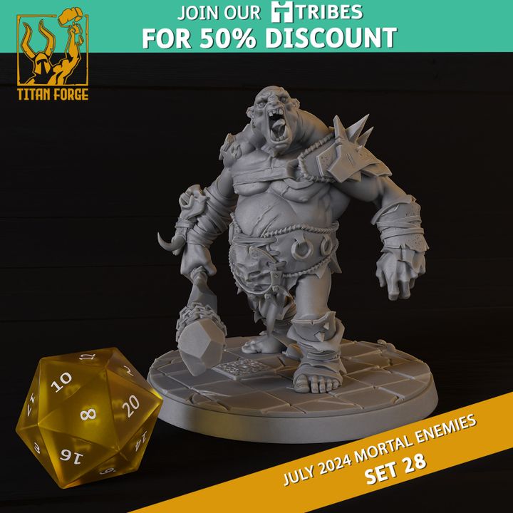 3d Printable Rpg Monsters Dnd 5e Mortal Enemies Set 28 By Titan Forge Miniatures 9992