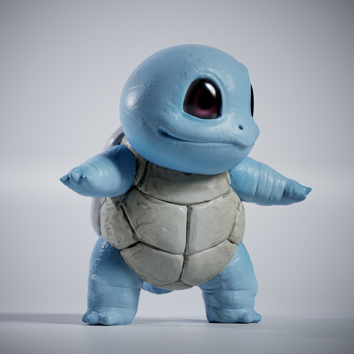 3D Printable SQUIRTLE 2/60 by Art of V