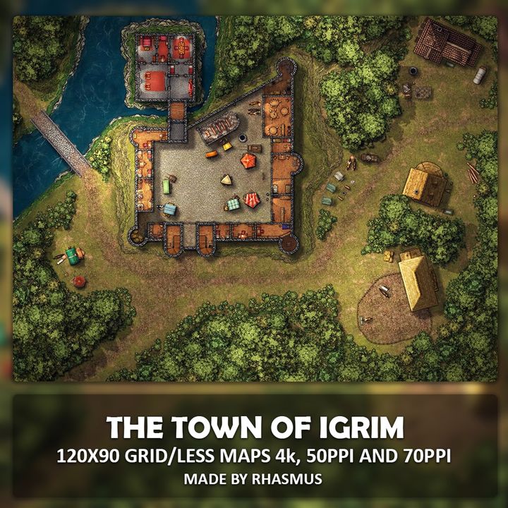 The Town of Igrim Map