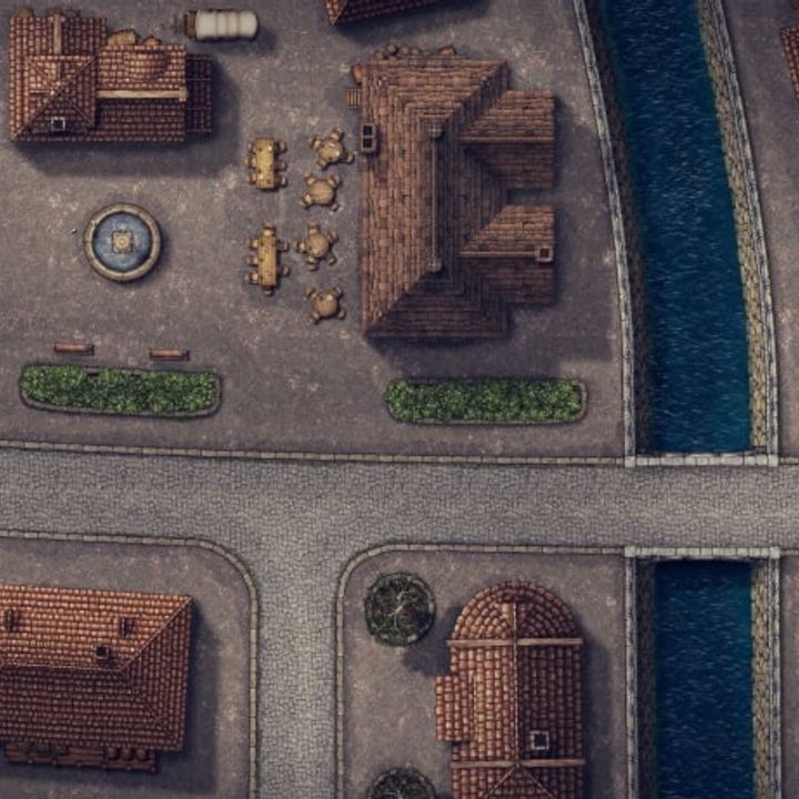 3D Printable Village Center Main - 720X720 Village Center 2 4k No Grid 60x45 15 Min