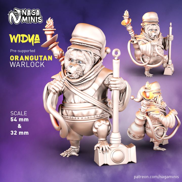(Pre-supported) Orang Utan Folk Warlock