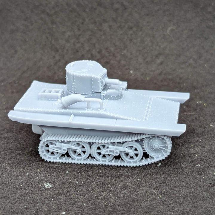 3D Printable Vickers Carden-Loyd M1931 Light Amphibious Tank (UK, 1931 ...