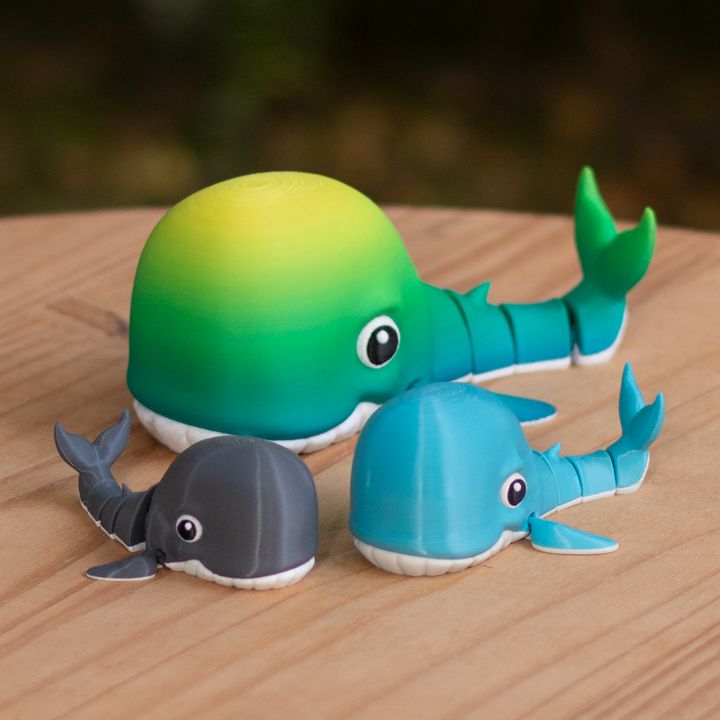 WHALE CARTOON ARTICULATED