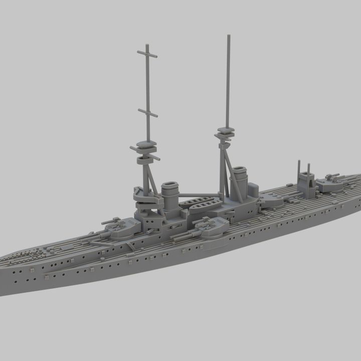 WW1 Royal Navy Bellerophon class battleship various scales image